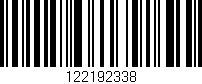 Código de barras (EAN, GTIN, SKU, ISBN): '122192338'