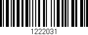 Código de barras (EAN, GTIN, SKU, ISBN): '1222031'