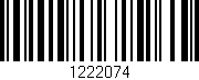 Código de barras (EAN, GTIN, SKU, ISBN): '1222074'