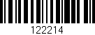 Código de barras (EAN, GTIN, SKU, ISBN): '122214'