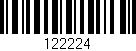 Código de barras (EAN, GTIN, SKU, ISBN): '122224'