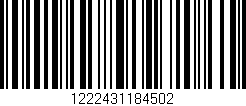 Código de barras (EAN, GTIN, SKU, ISBN): '1222431184502'