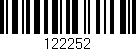 Código de barras (EAN, GTIN, SKU, ISBN): '122252'