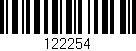 Código de barras (EAN, GTIN, SKU, ISBN): '122254'