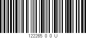 Código de barras (EAN, GTIN, SKU, ISBN): '122265_0_0_U'