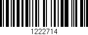 Código de barras (EAN, GTIN, SKU, ISBN): '1222714'