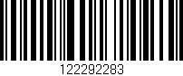 Código de barras (EAN, GTIN, SKU, ISBN): '122292283'