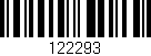Código de barras (EAN, GTIN, SKU, ISBN): '122293'
