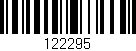 Código de barras (EAN, GTIN, SKU, ISBN): '122295'