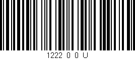 Código de barras (EAN, GTIN, SKU, ISBN): '1222_0_0_U'