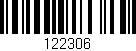 Código de barras (EAN, GTIN, SKU, ISBN): '122306'
