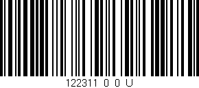 Código de barras (EAN, GTIN, SKU, ISBN): '122311_0_0_U'