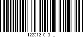 Código de barras (EAN, GTIN, SKU, ISBN): '122312_0_0_U'
