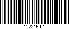 Código de barras (EAN, GTIN, SKU, ISBN): '122315-01'