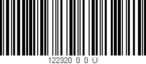 Código de barras (EAN, GTIN, SKU, ISBN): '122320_0_0_U'