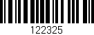 Código de barras (EAN, GTIN, SKU, ISBN): '122325'
