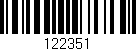 Código de barras (EAN, GTIN, SKU, ISBN): '122351'