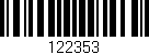 Código de barras (EAN, GTIN, SKU, ISBN): '122353'