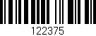 Código de barras (EAN, GTIN, SKU, ISBN): '122375'