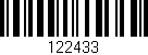 Código de barras (EAN, GTIN, SKU, ISBN): '122433'