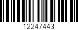 Código de barras (EAN, GTIN, SKU, ISBN): '12247443'