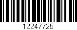 Código de barras (EAN, GTIN, SKU, ISBN): '12247725'