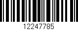 Código de barras (EAN, GTIN, SKU, ISBN): '12247785'