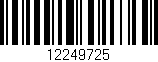 Código de barras (EAN, GTIN, SKU, ISBN): '12249725'