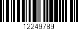 Código de barras (EAN, GTIN, SKU, ISBN): '12249789'