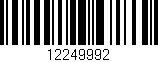 Código de barras (EAN, GTIN, SKU, ISBN): '12249992'