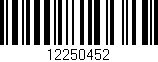 Código de barras (EAN, GTIN, SKU, ISBN): '12250452'