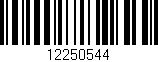 Código de barras (EAN, GTIN, SKU, ISBN): '12250544'
