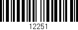 Código de barras (EAN, GTIN, SKU, ISBN): '12251'