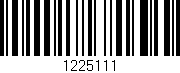 Código de barras (EAN, GTIN, SKU, ISBN): '1225111'