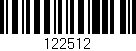 Código de barras (EAN, GTIN, SKU, ISBN): '122512'