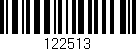 Código de barras (EAN, GTIN, SKU, ISBN): '122513'