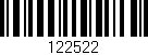 Código de barras (EAN, GTIN, SKU, ISBN): '122522'