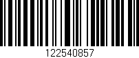 Código de barras (EAN, GTIN, SKU, ISBN): '122540857'