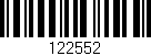Código de barras (EAN, GTIN, SKU, ISBN): '122552'