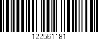 Código de barras (EAN, GTIN, SKU, ISBN): '122561181'