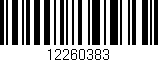 Código de barras (EAN, GTIN, SKU, ISBN): '12260383'