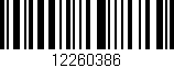 Código de barras (EAN, GTIN, SKU, ISBN): '12260386'