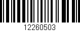 Código de barras (EAN, GTIN, SKU, ISBN): '12260503'