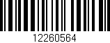 Código de barras (EAN, GTIN, SKU, ISBN): '12260564'