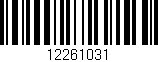 Código de barras (EAN, GTIN, SKU, ISBN): '12261031'