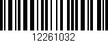 Código de barras (EAN, GTIN, SKU, ISBN): '12261032'