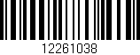 Código de barras (EAN, GTIN, SKU, ISBN): '12261038'