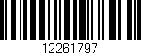 Código de barras (EAN, GTIN, SKU, ISBN): '12261797'