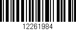 Código de barras (EAN, GTIN, SKU, ISBN): '12261984'