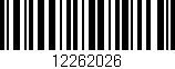 Código de barras (EAN, GTIN, SKU, ISBN): '12262026'